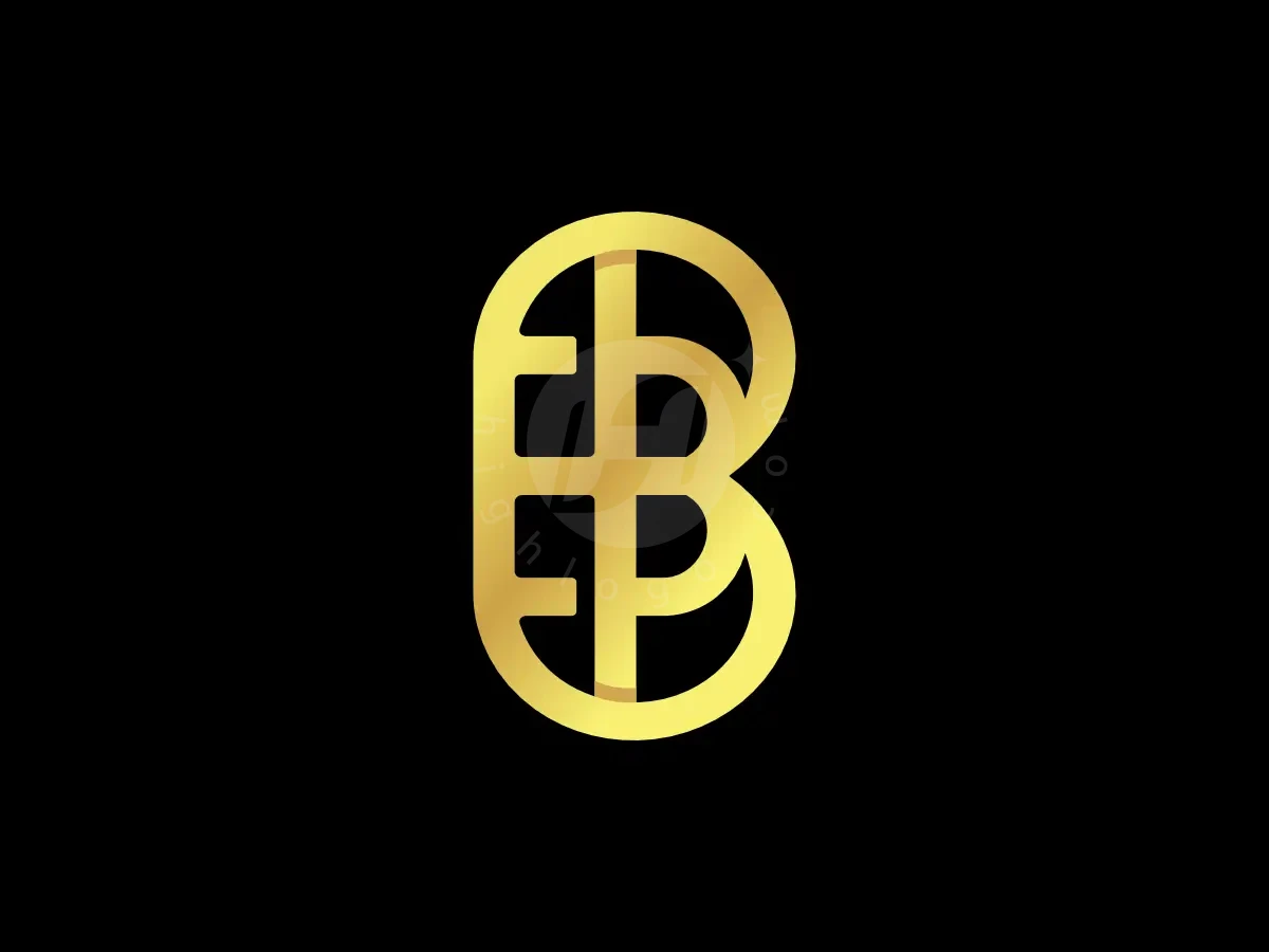 Letter BEB Initial BBE Golden Line Lettermark Logo - Financial Logo design by Proffartline for sale on Highlogo