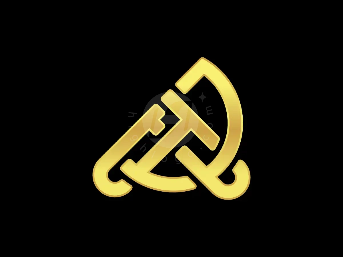 Letter AD Initial DA Gold Line Monogram Logo - Real Estate Logo design by Proffartline for sale on Highlogo