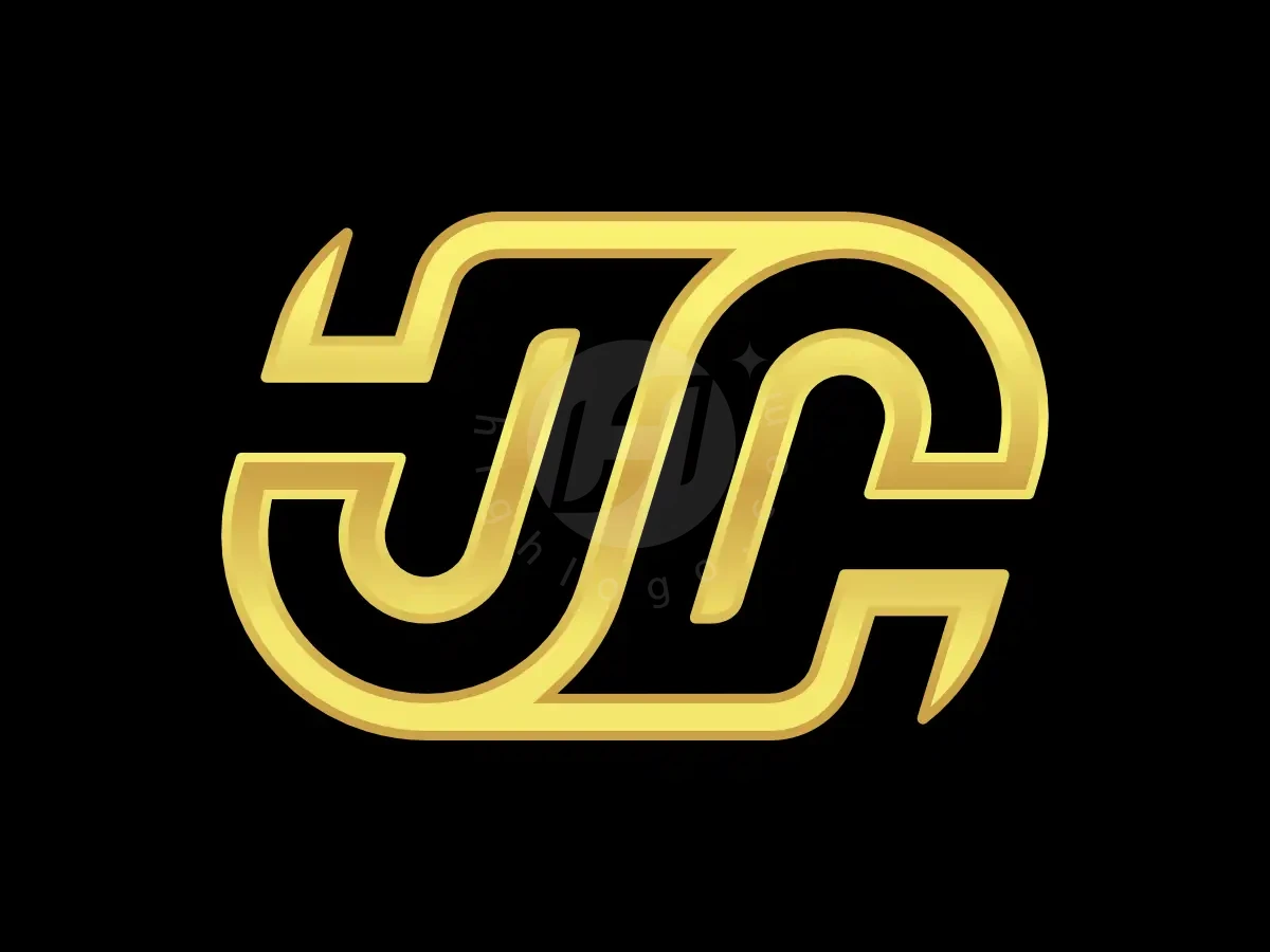Letter JC Initial CJ Gold Line Monogram Logo - Real Estate Logo design by Proffartline for sale on Highlogo