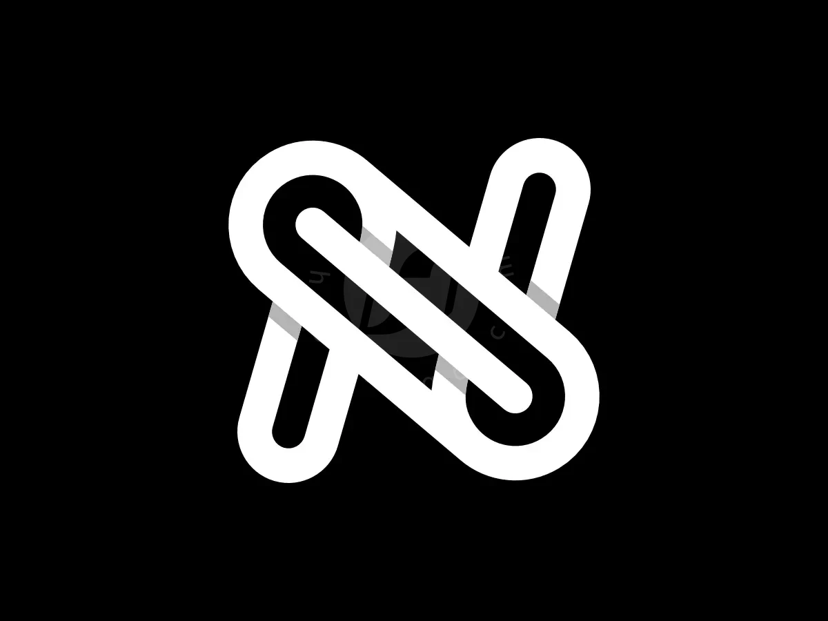 Letter N Looping Connection Line Monogram Logo - Media Logo design by Proffartline for sale on Highlogo