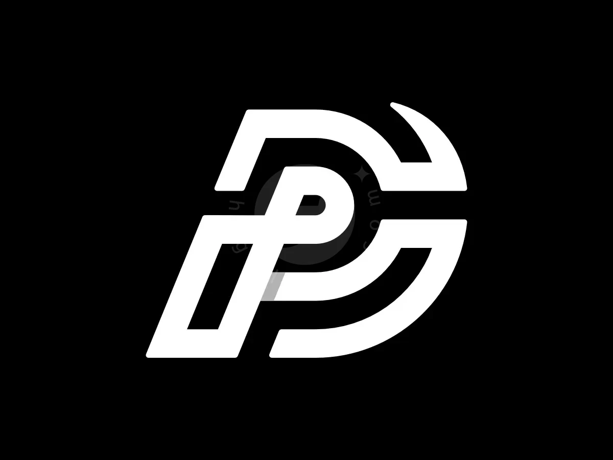 Letter PD Initial DP Connection Line Lettermark Logo - Technology Logo design by Proffartline for sale on Highlogo