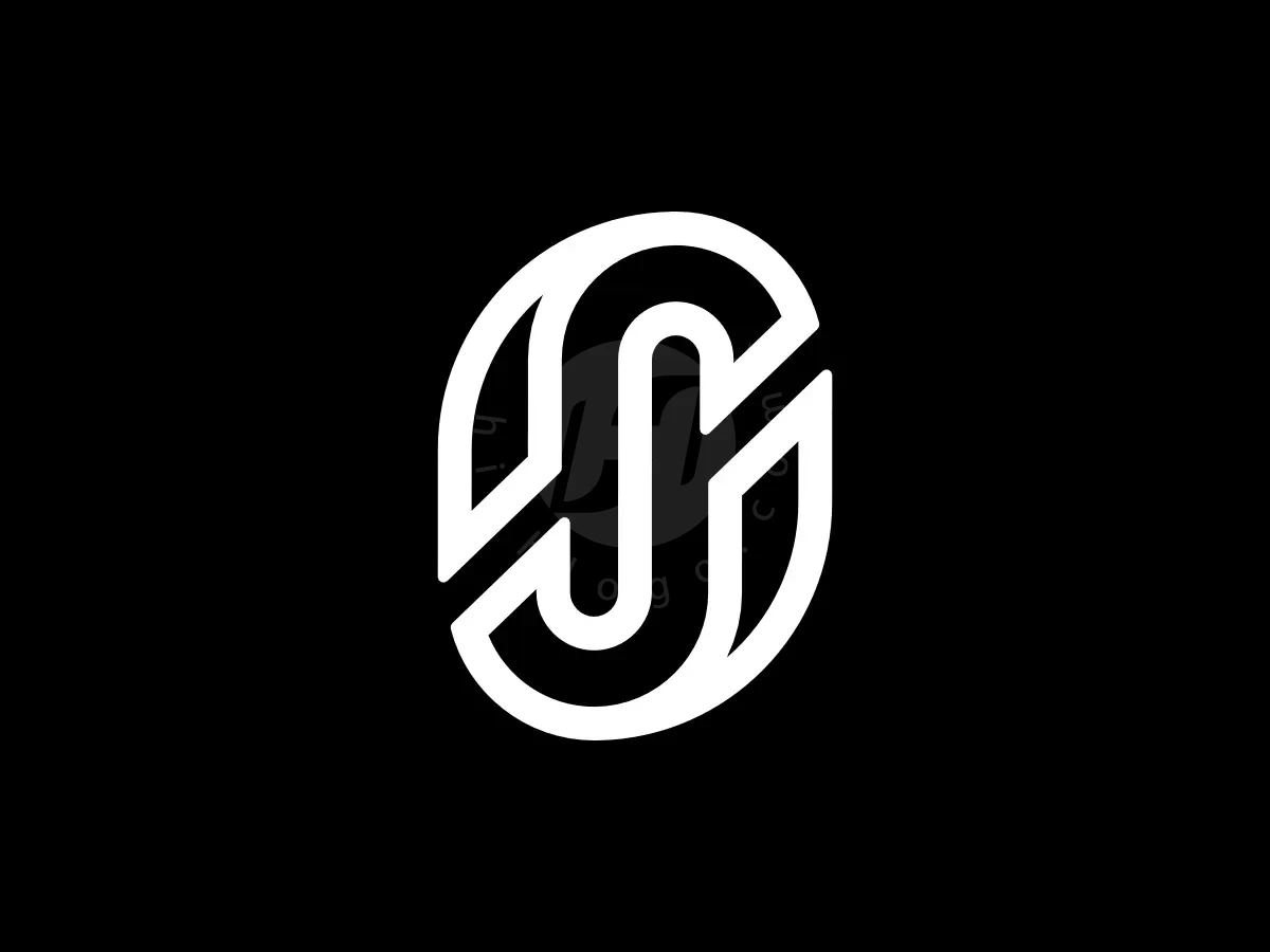 Letter OS SJ Initial SO JS Monogram Logo - Media Logo design by Proffartline for sale on Highlogo