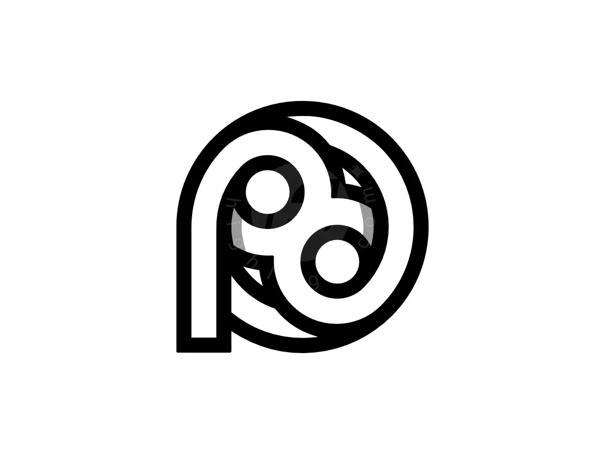 Letter P8 Number 8P Monogram Logo - Media Logo design by Proffartline for sale on Highlogo