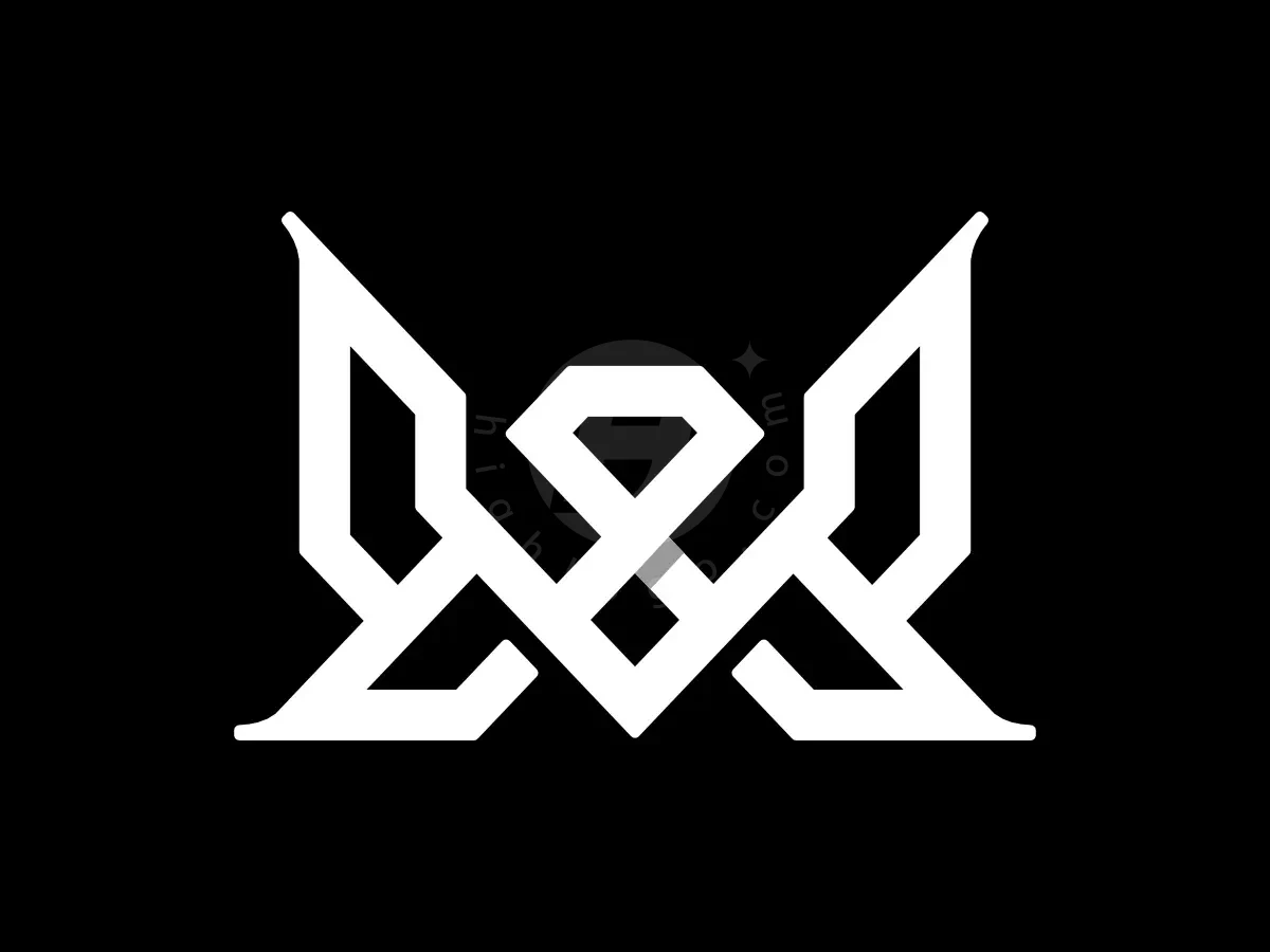 Letter MW Initial WM Diamond Monogram Logo - Fashion Logo design by Proffartline for sale on Highlogo