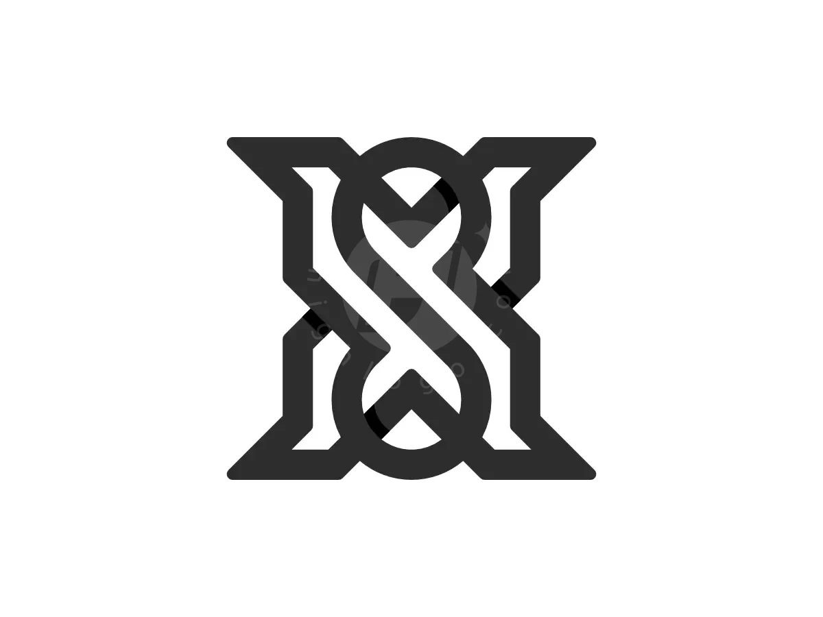 Letter XS Initial SX Grayline Monogram Logo - Real Estate Logo design by Proffartline for sale on Highlogo