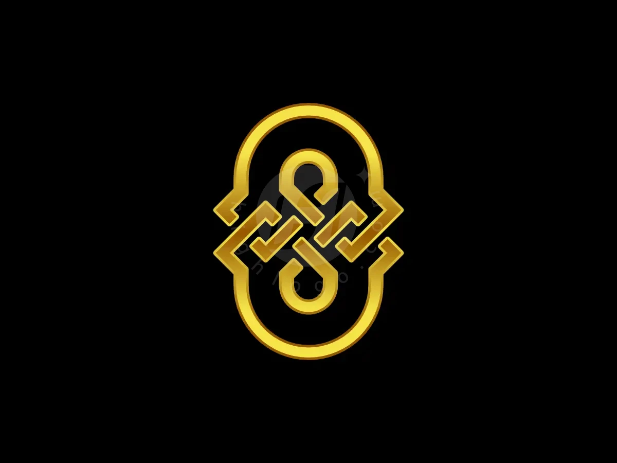 Letter O Nordic Gold Line Knotwork Monogram Logo - Fashion Logo design by Proffartline for sale on Highlogo