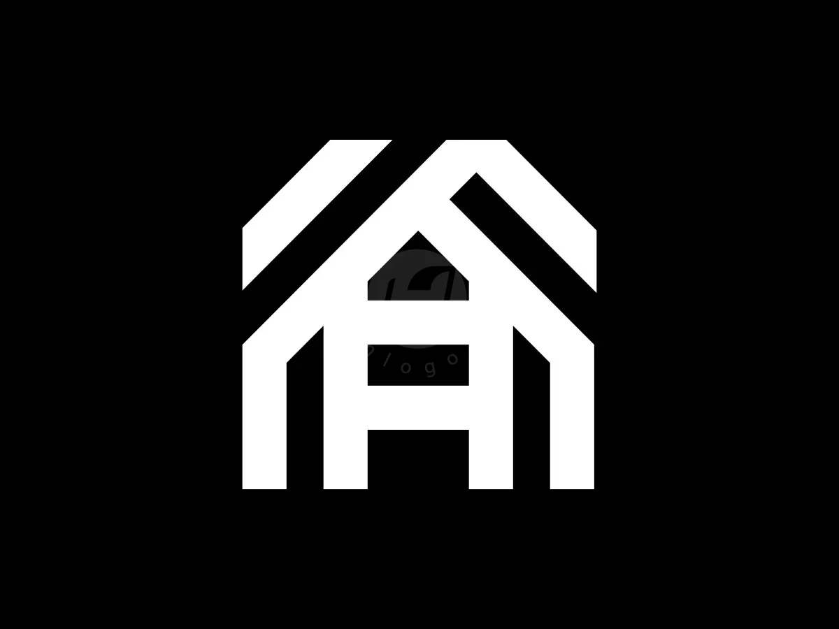 Letter A House Ladder Strongline Monogram Logo - Real Estate Logo design by Proffartline for sale on Highlogo