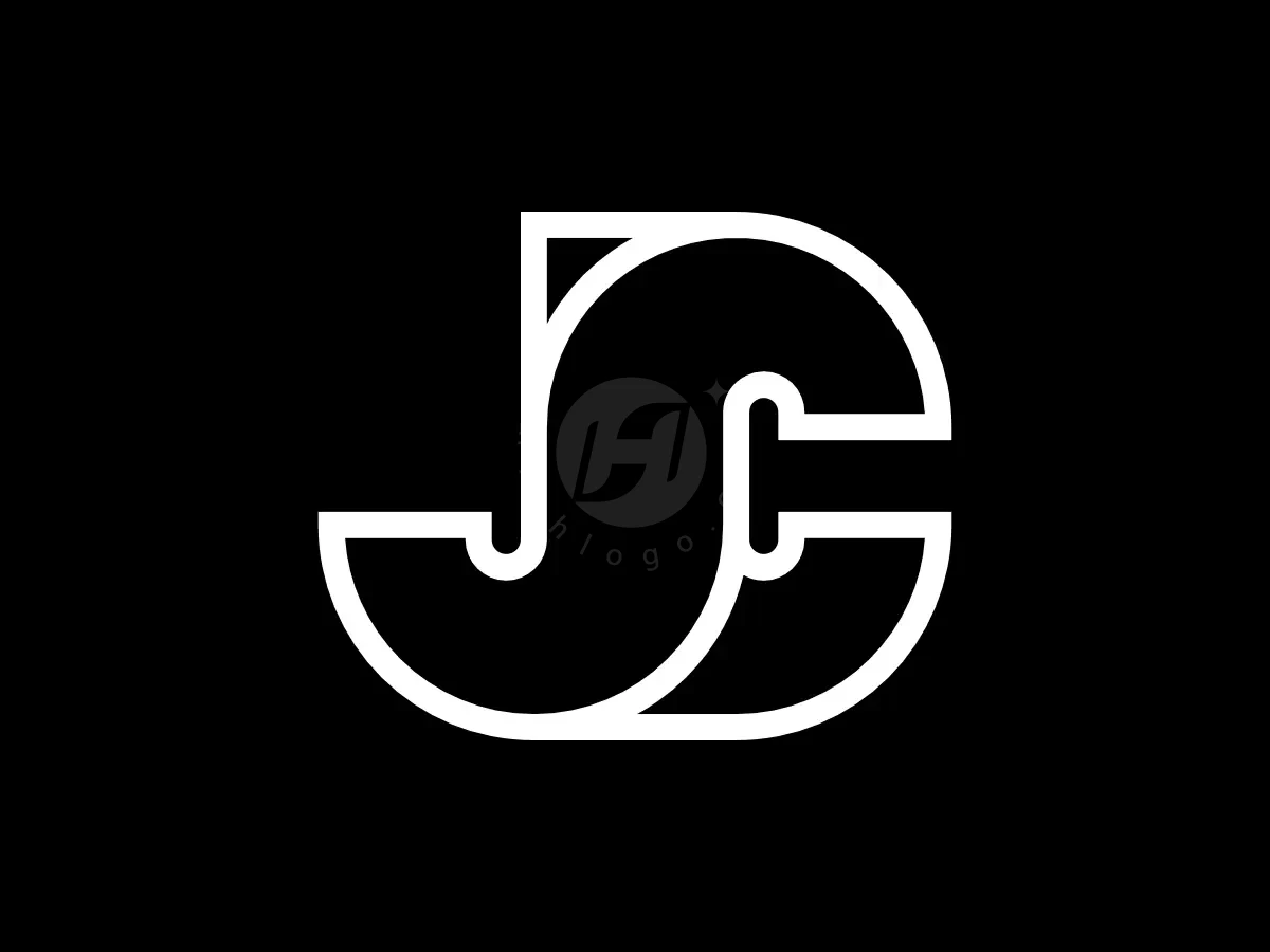 Letter Jsc Initial Jcs Monoline Monogram Logo - Media Logo design by Proffartline for sale on Highlogo