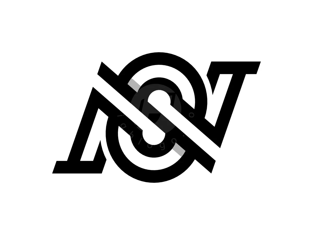 Letter NS Initial SN Italic Line Monogram Logo - Media Logo design by Proffartline for sale on Highlogo