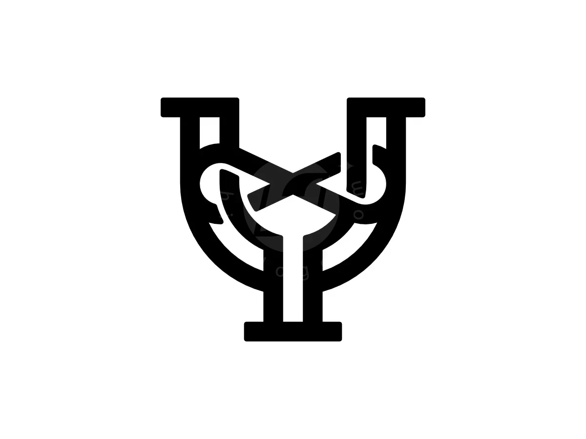 Letter UY Initial YU Infinity Monogram Logo - Media Logo design by Proffartline for sale on Highlogo