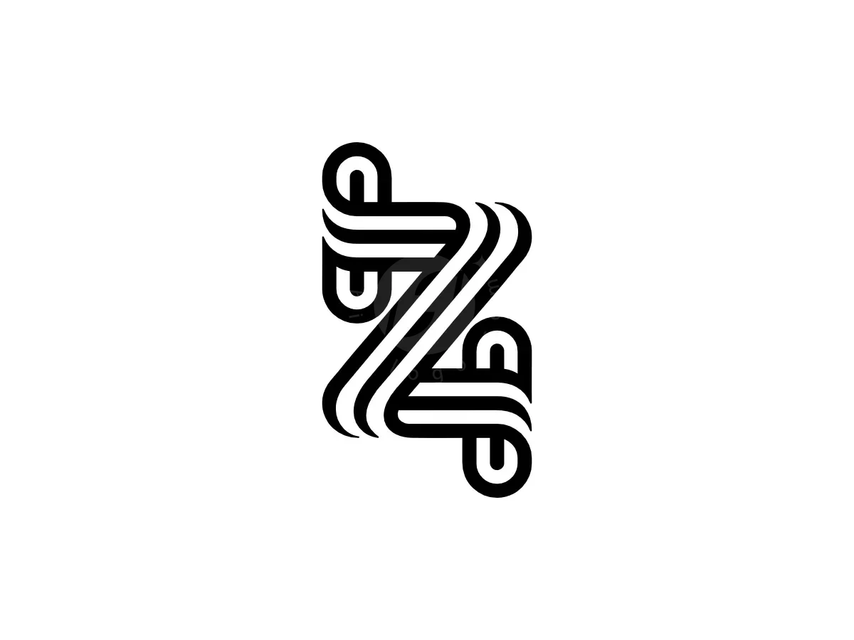 Letter Z4 Number 4Z Monogram Logo - Technology Logo design by Proffartline for sale on Highlogo