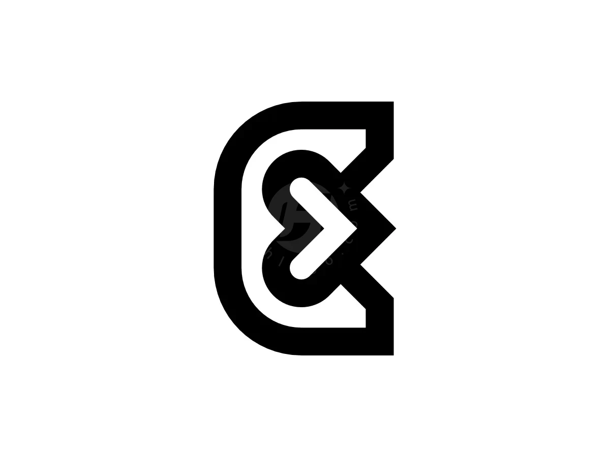 Letter Ce Initial Ec Love Simple Monoline Logo - Fashion Logo design by Proffartline for sale on Highlogo