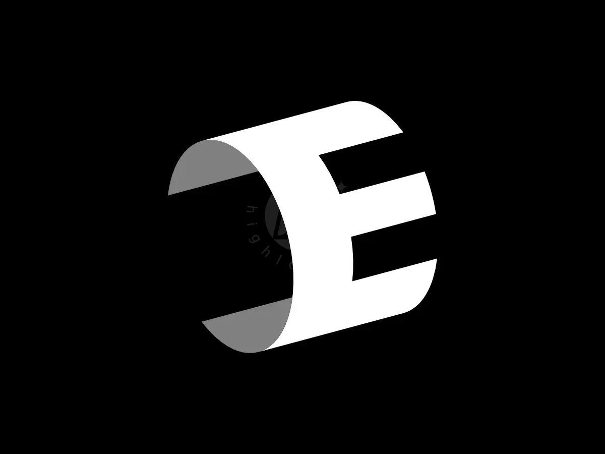 Letter Ce Initial Ec Folder Paper Typography Logo - Media Logo design by Proffartline for sale on Highlogo
