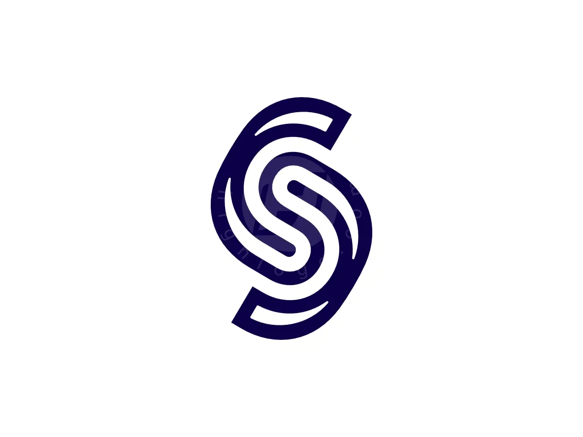 Letter S Swirl Dynamic Line Monogram Logo - Technology Logo design by Proffartline for sale on Highlogo