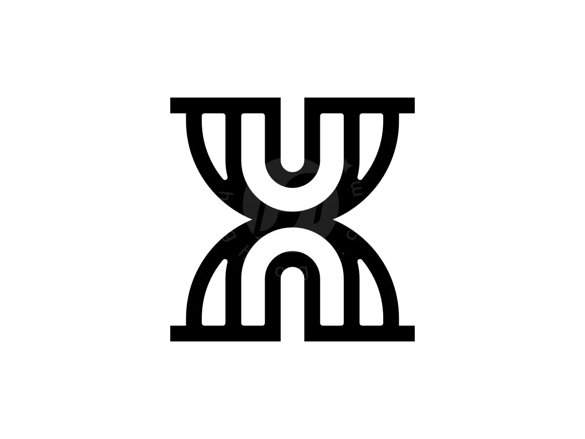 Letter UN NU Initial X Monogram Logo - Technology Logo design by Proffartline for sale on Highlogo