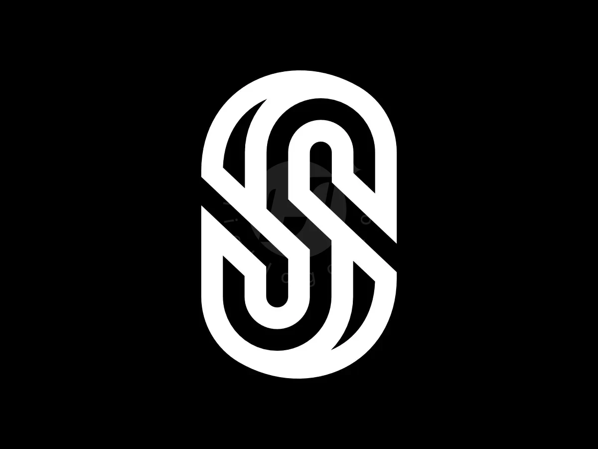 Letter SS Double S Dynamic Line Monogram Logo - Technology Logo design by Proffartline for sale on Highlogo