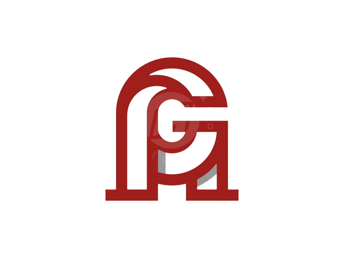 Letter AG Initial GA Interlocking Line Monogram Logo - Real Estate Logo design by Proffartline for sale on Highlogo