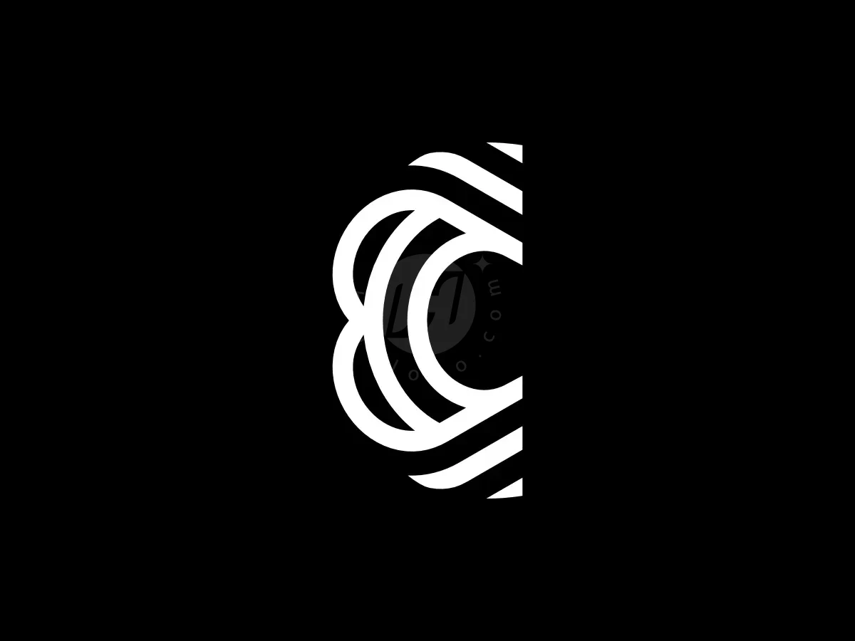 Letter C Love Connection Geometric Line Logo - Media Logo design by Proffartline for sale on Highlogo