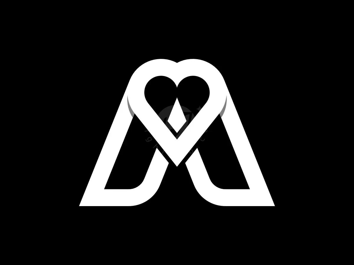 Letter A Love Beautyline Monogram Logo - Beauty Logo design by Proffartline for sale on Highlogo
