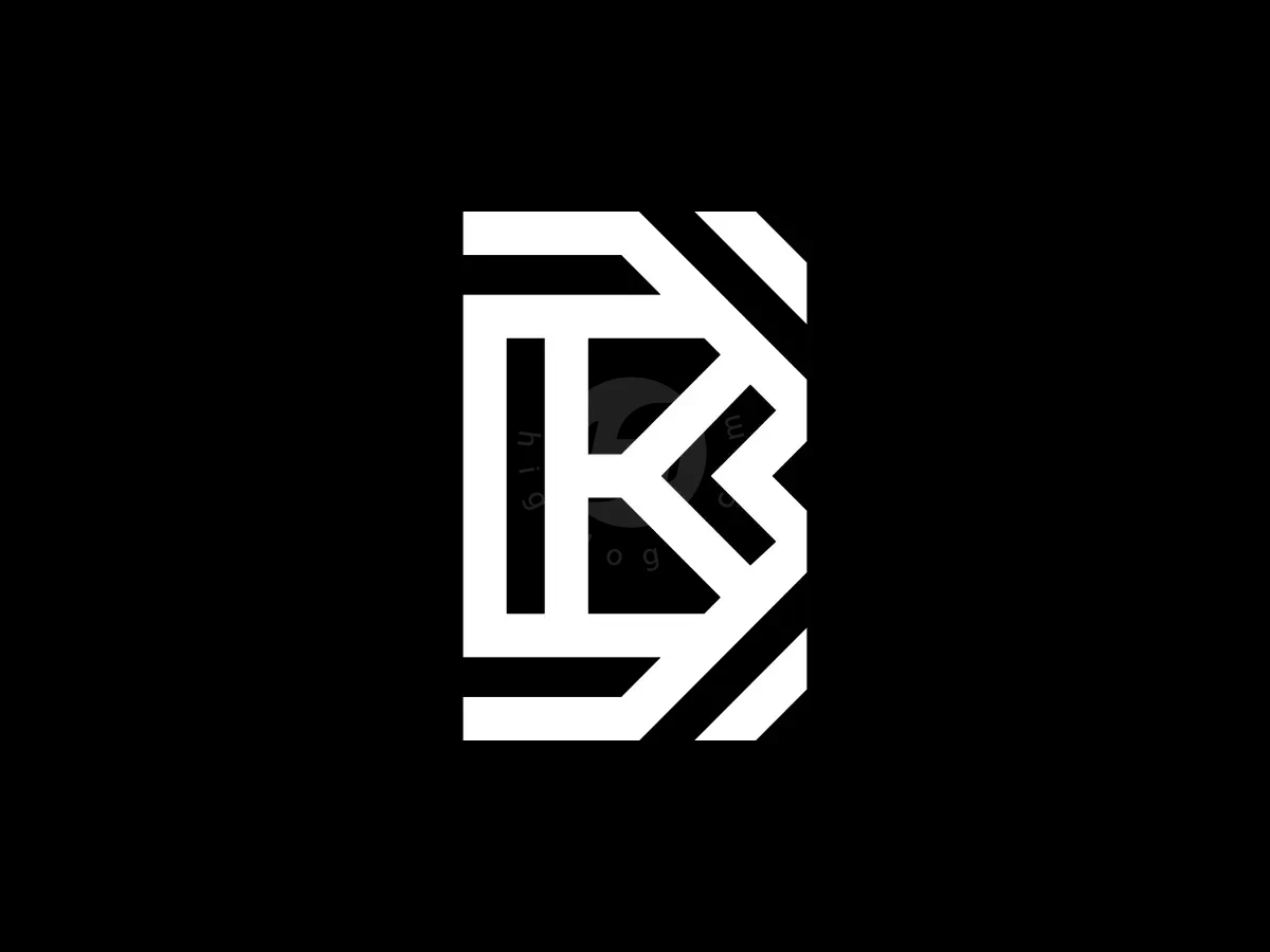 Letter Bk Initial Kb Strongline Letterform Logo - Real Estate Logo design by Proffartline for sale on Highlogo