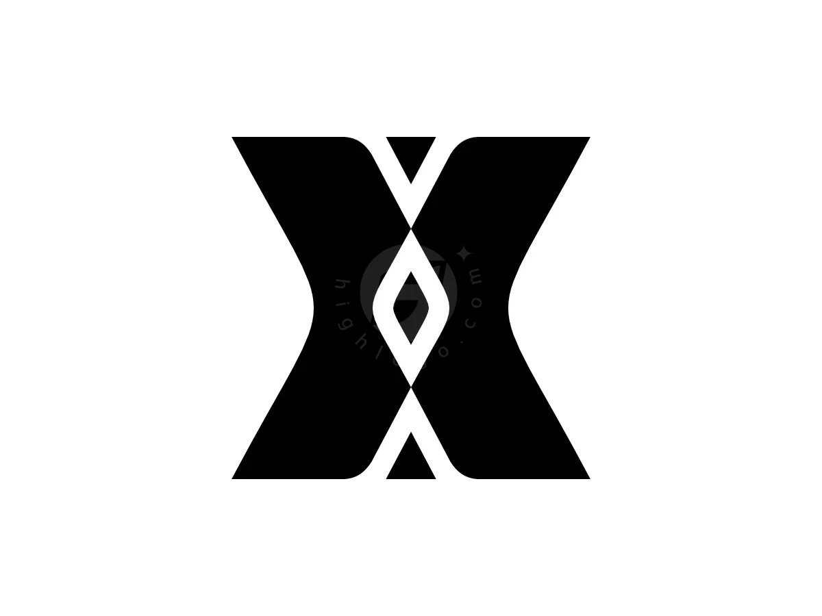 Letter X Polygon Geometric Line Typography Logo - Fashion Logo design by Proffartline for sale on Highlogo
