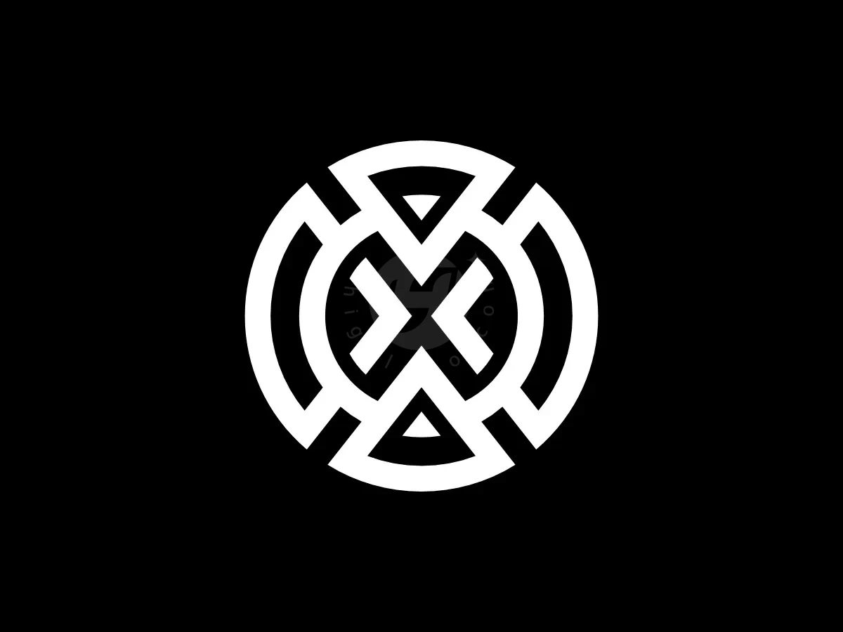 Letter Xo Initial Ox Geometric Circle Shield Logo - Technology Logo design by Proffartline for sale on Highlogo