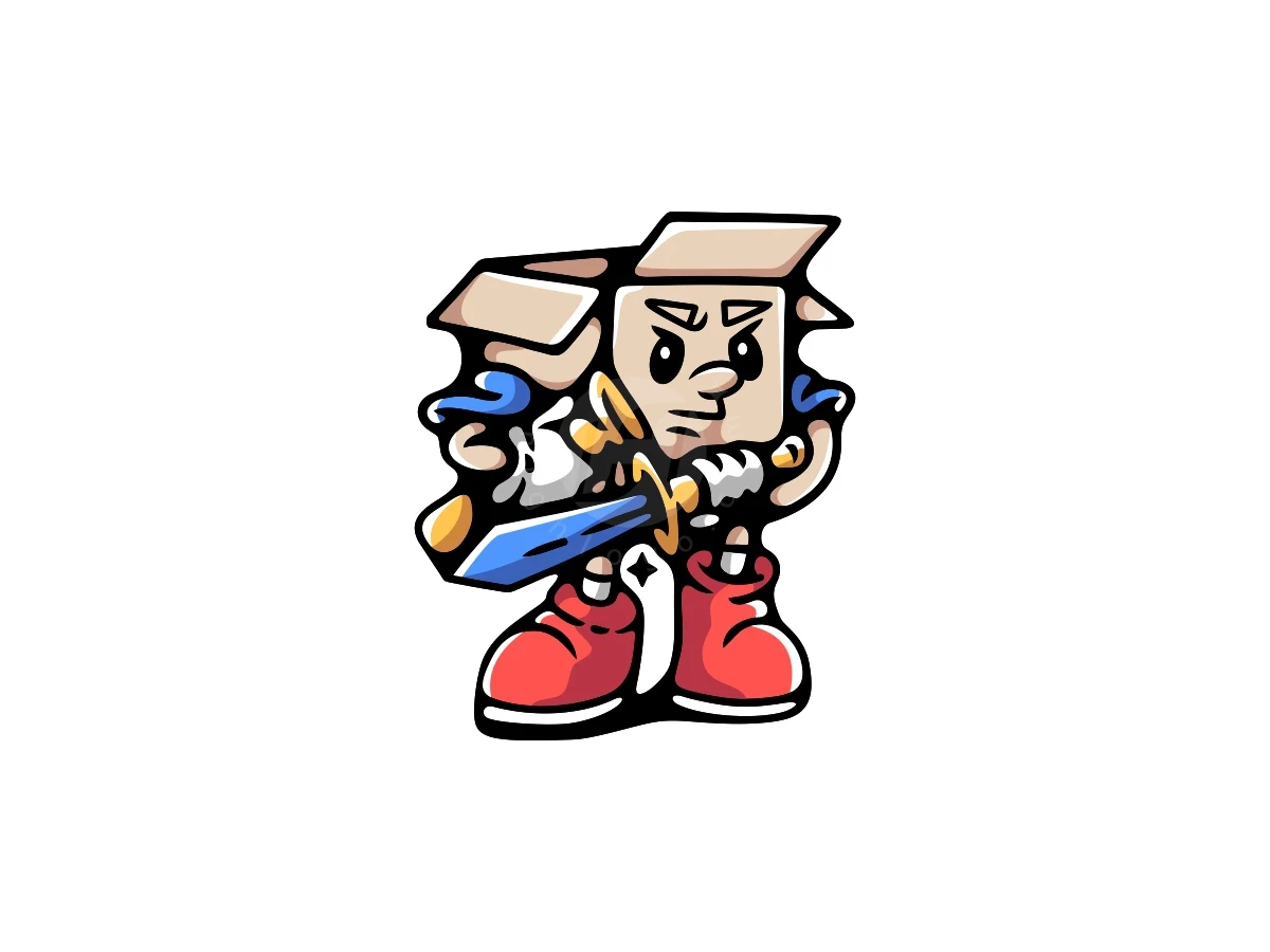 Sword Protection Box Logo - Gaming Logo design by ProffAlice for sale on Highlogo
