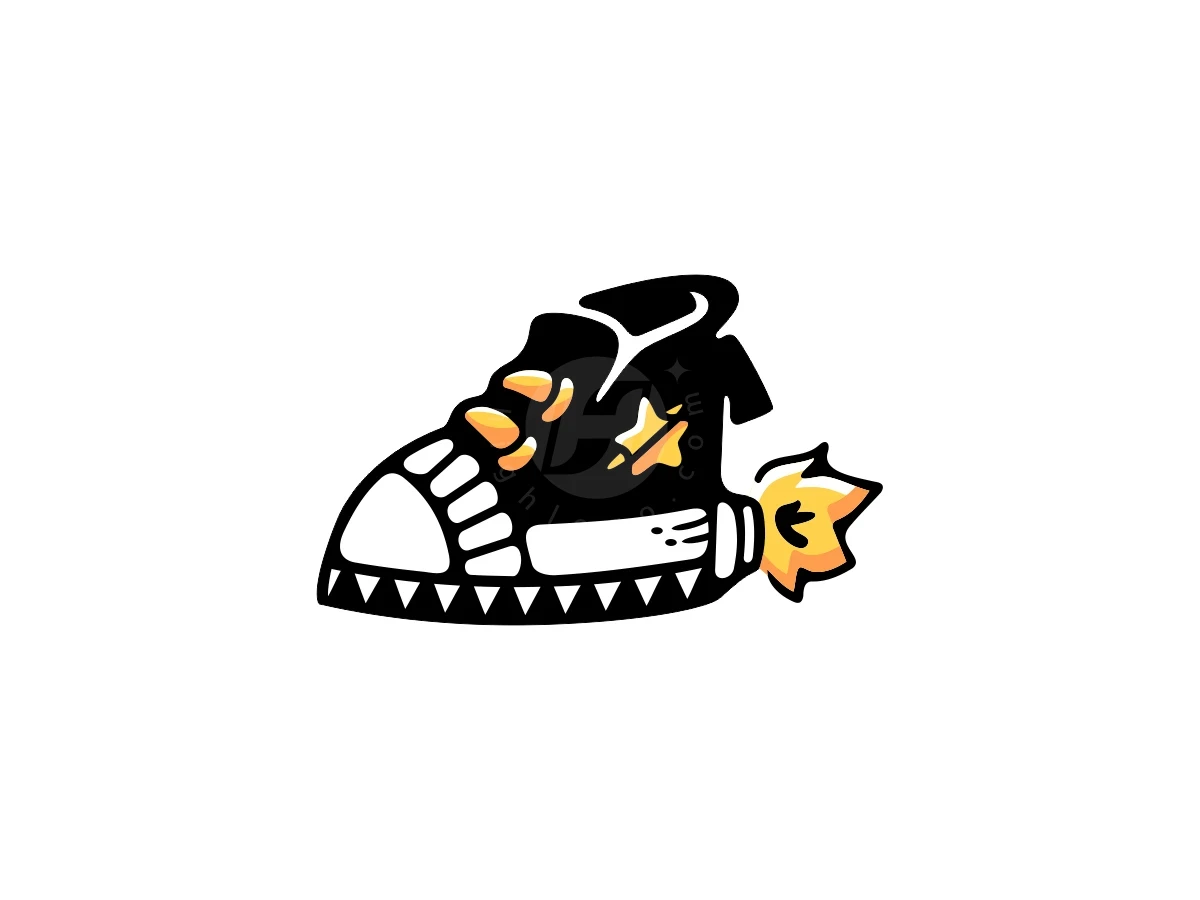 Fiery Rocket Shoe Logo - Fashion Logo design by ProffAlice for sale on Highlogo