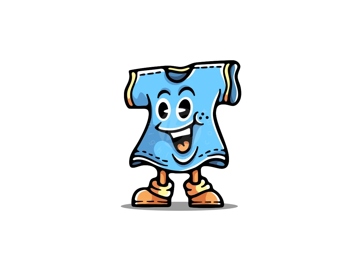 Cute Mascot Logo T-Shirt - Fashion Logo design by ProffAlice for sale on Highlogo