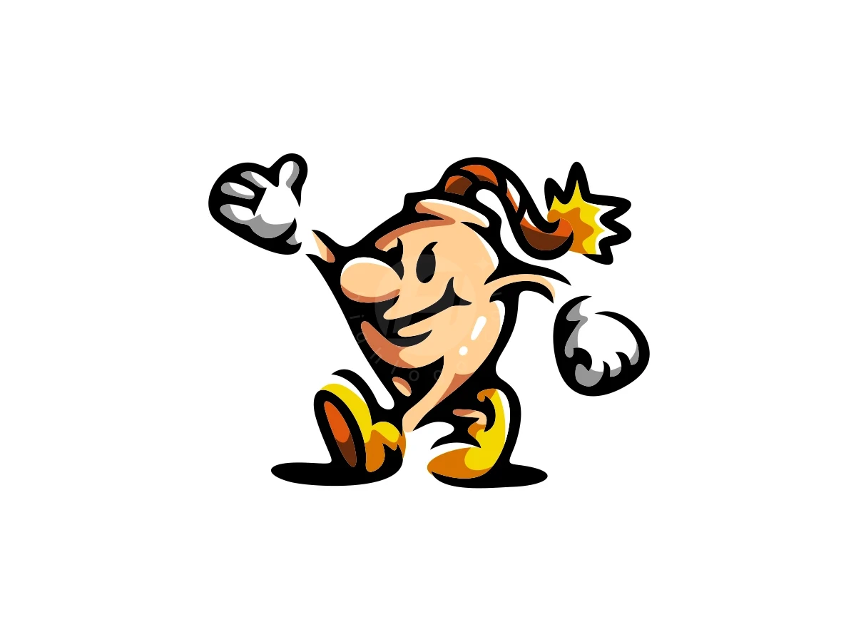 Cute Mascot Explosive Character Logo - Gaming Logo design by ProffAlice for sale on Highlogo