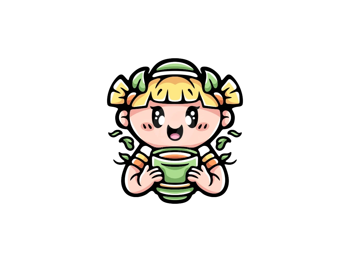 Tea Leaf Girl Logo - Food Logo design by ProffAlice for sale on Highlogo