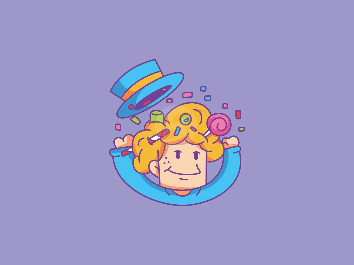 Magician Cute Candy Logo - Food Logo design by ProffAlice for sale on Highlogo