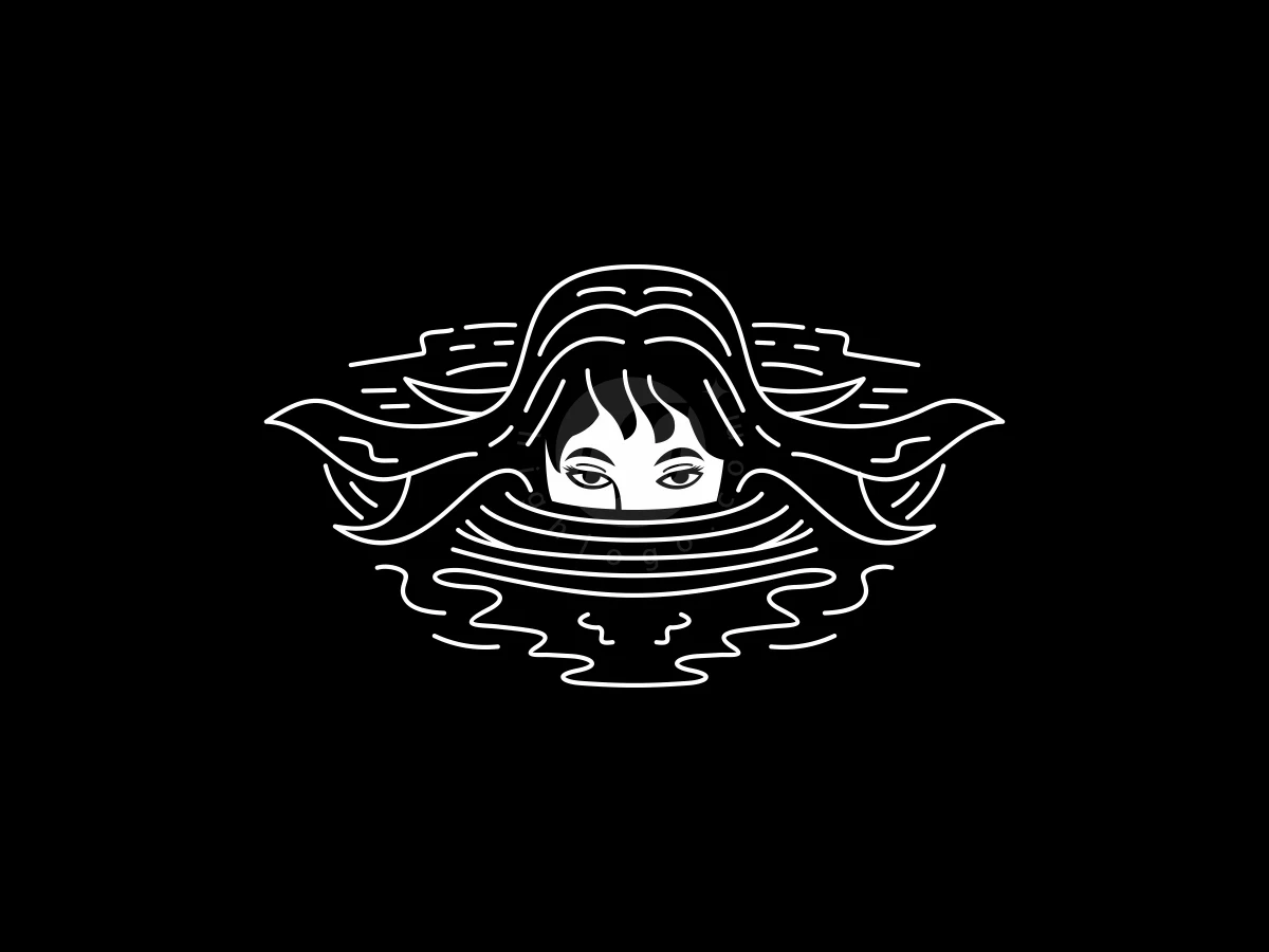 Outline Woman Swimming Logo - Gaming Logo design by ProffAlice for sale on Highlogo