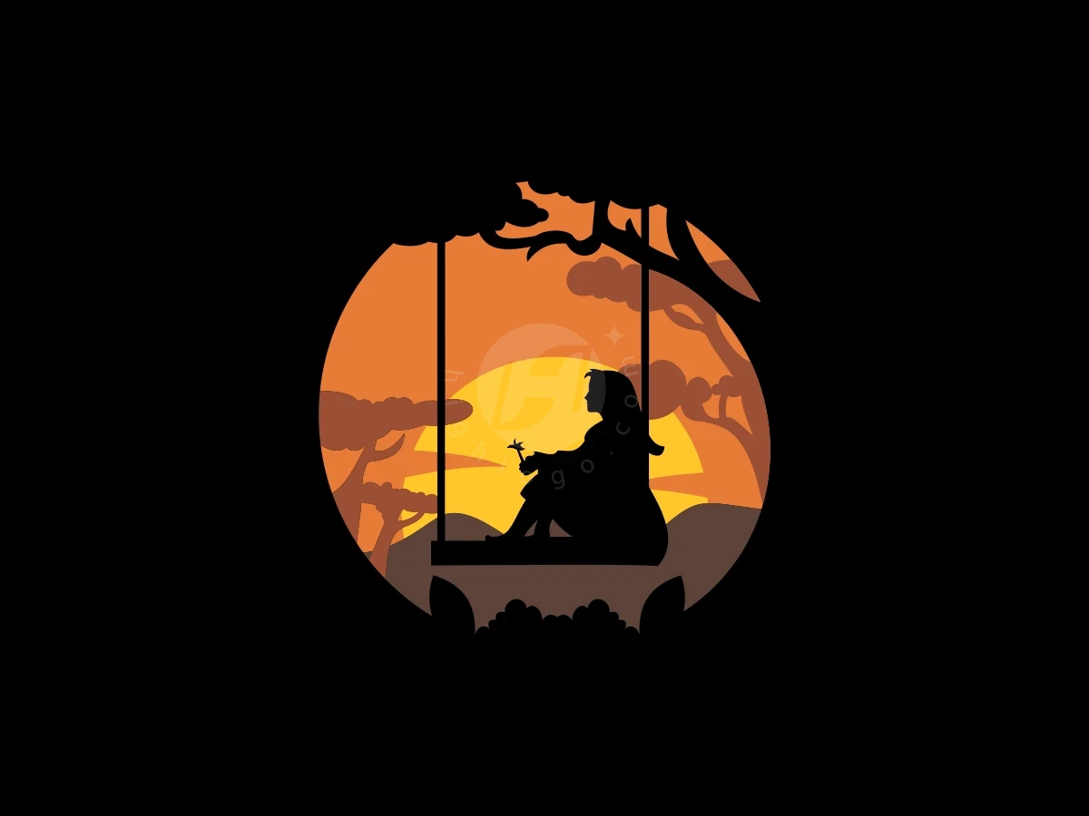 Girl Silhouette Forest Logo - Beauty Logo design by ProffAlice for sale on Highlogo