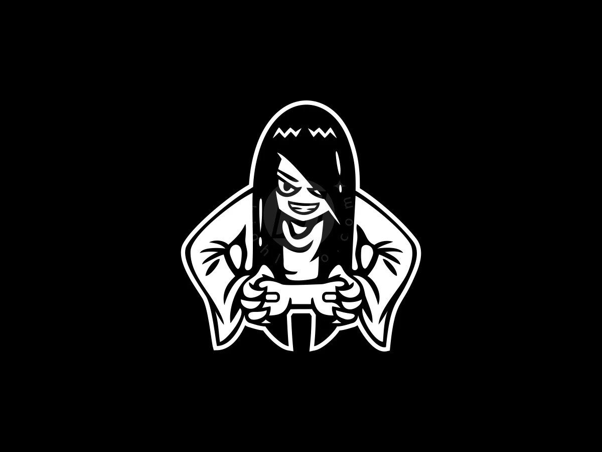 Gamer Woman Ghost Logo - Gaming Logo design by ProffAlice for sale on Highlogo