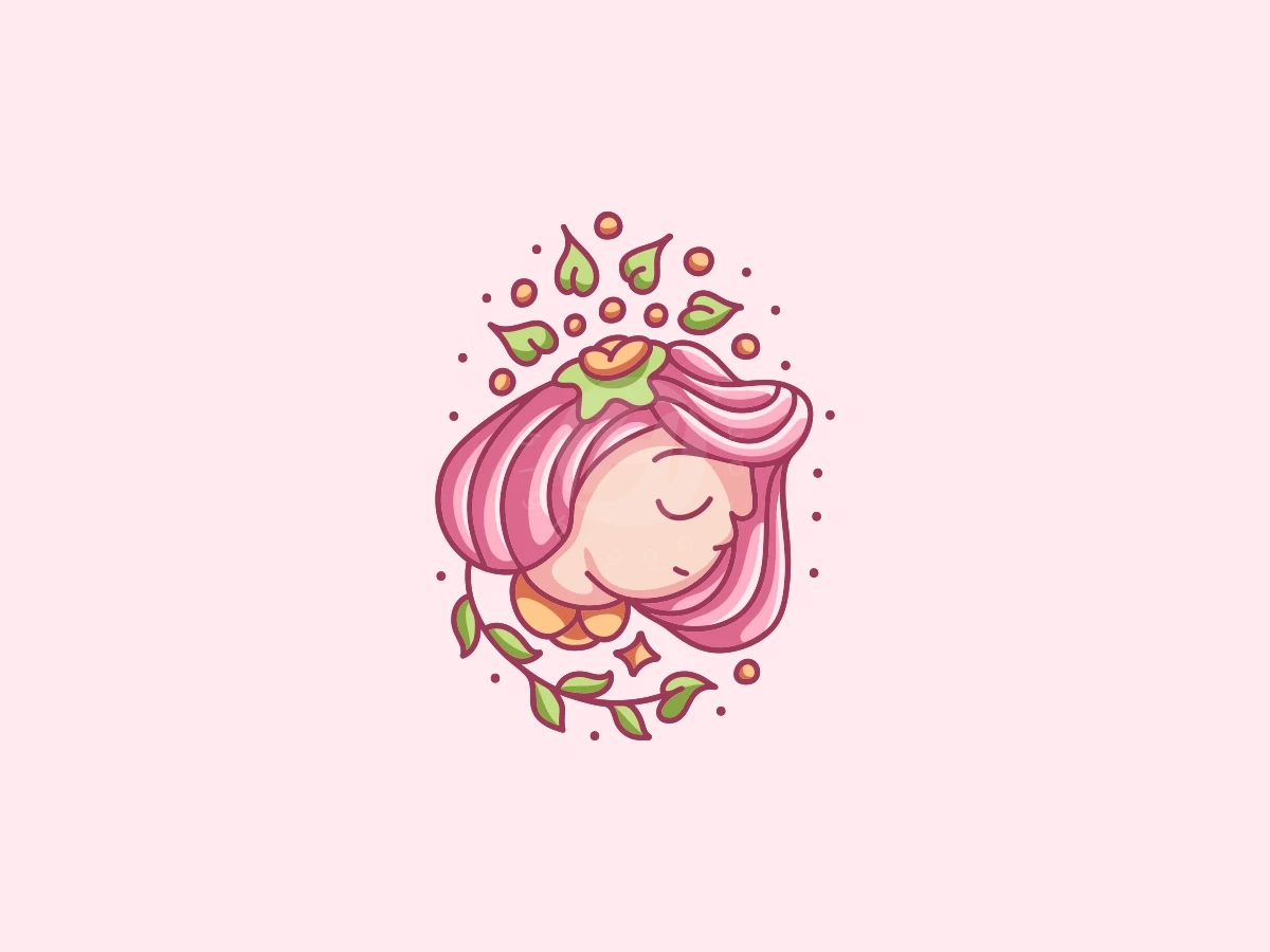 Leave Flower Girl Logo - Beauty Logo design by ProffAlice for sale on Highlogo