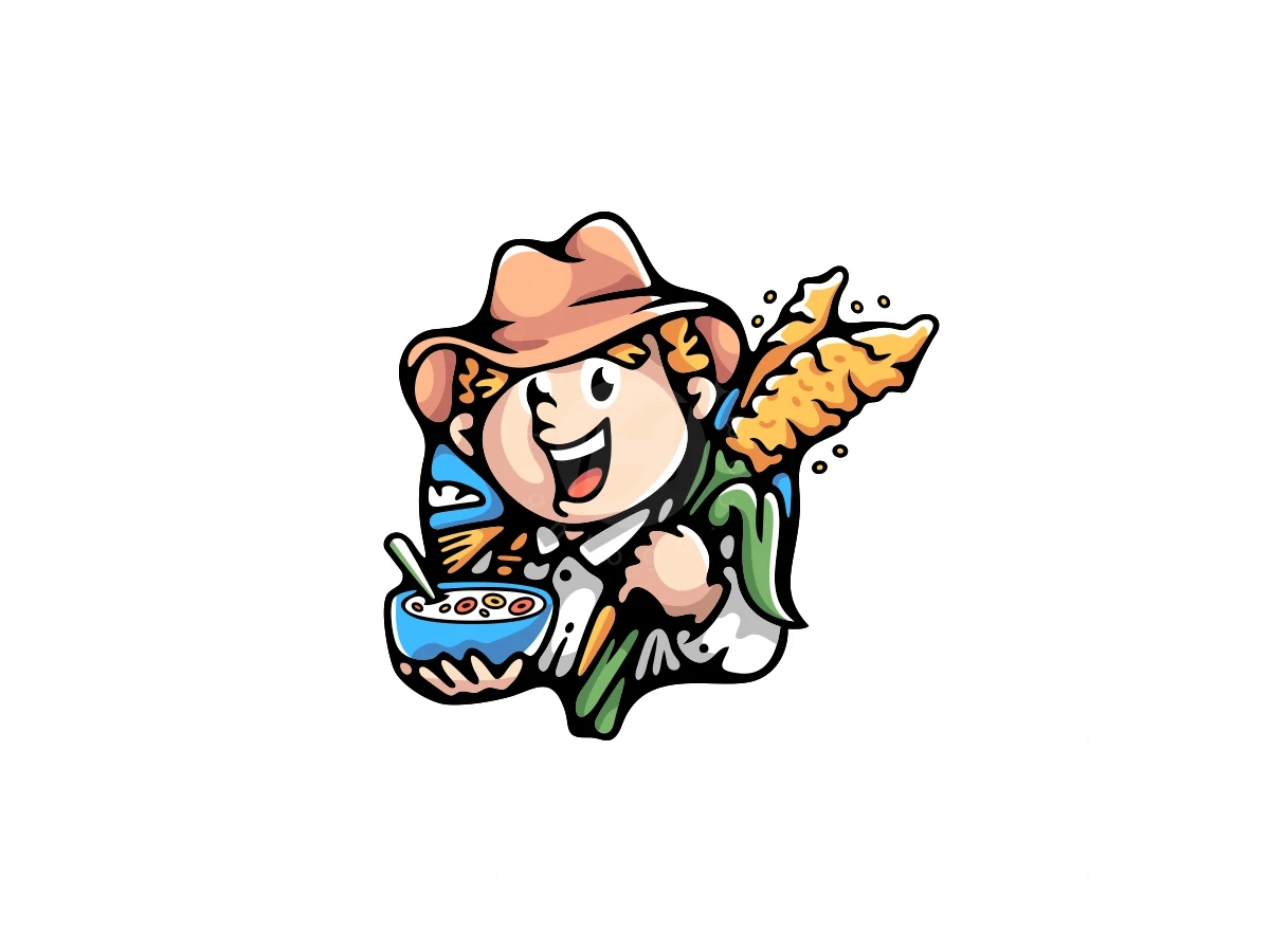 Sorghum Cereal Farmer Logo - Food Logo design by ProffAlice for sale on Highlogo