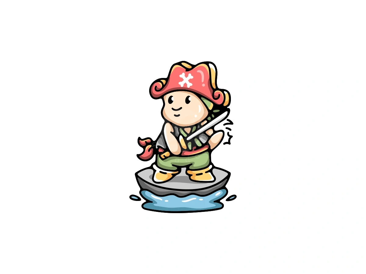 Cute Pirates Boat Logo - Gaming Logo design by ProffAlice for sale on Highlogo