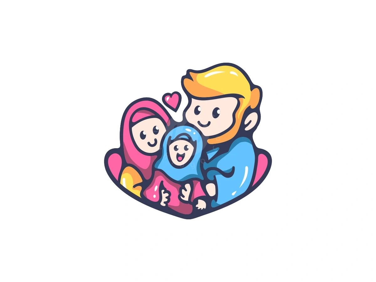 Cute Love Family Logo - Organizations Logo design by ProffAlice for sale on Highlogo