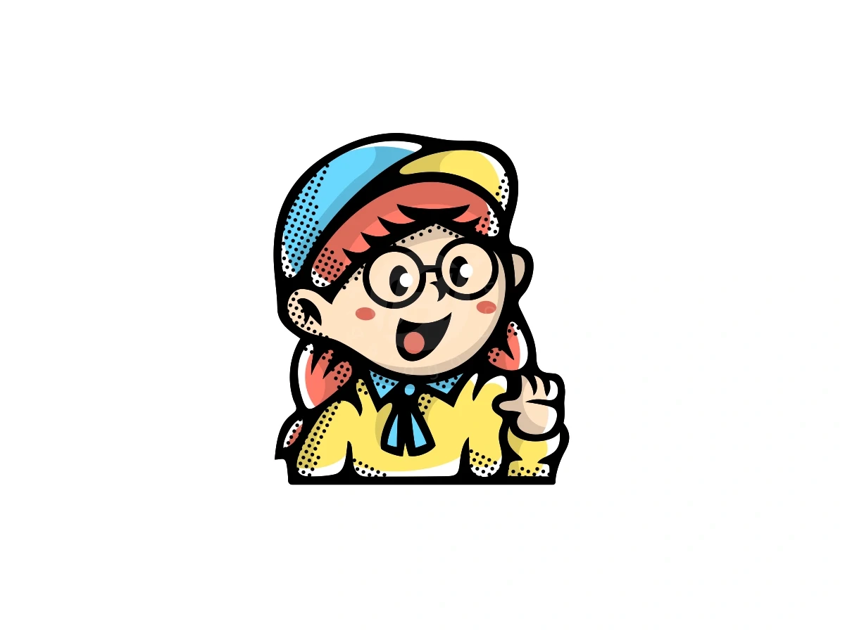 Cute Employee Girl Logo - Gaming Logo design by ProffAlice for sale on Highlogo