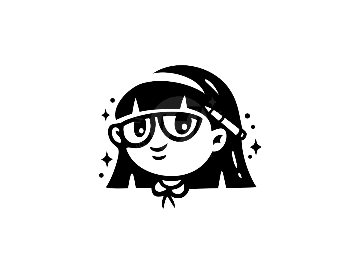 Diligent Student Girl Logo - Gaming Logo design by ProffAlice for sale on Highlogo
