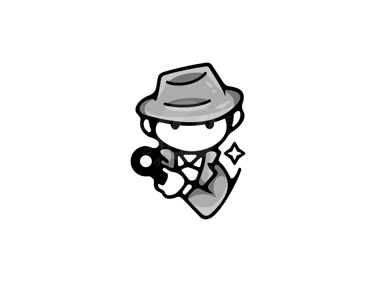 Mystery Detective Mascot Logo - Gaming Logo design by ProffAlice for sale on Highlogo