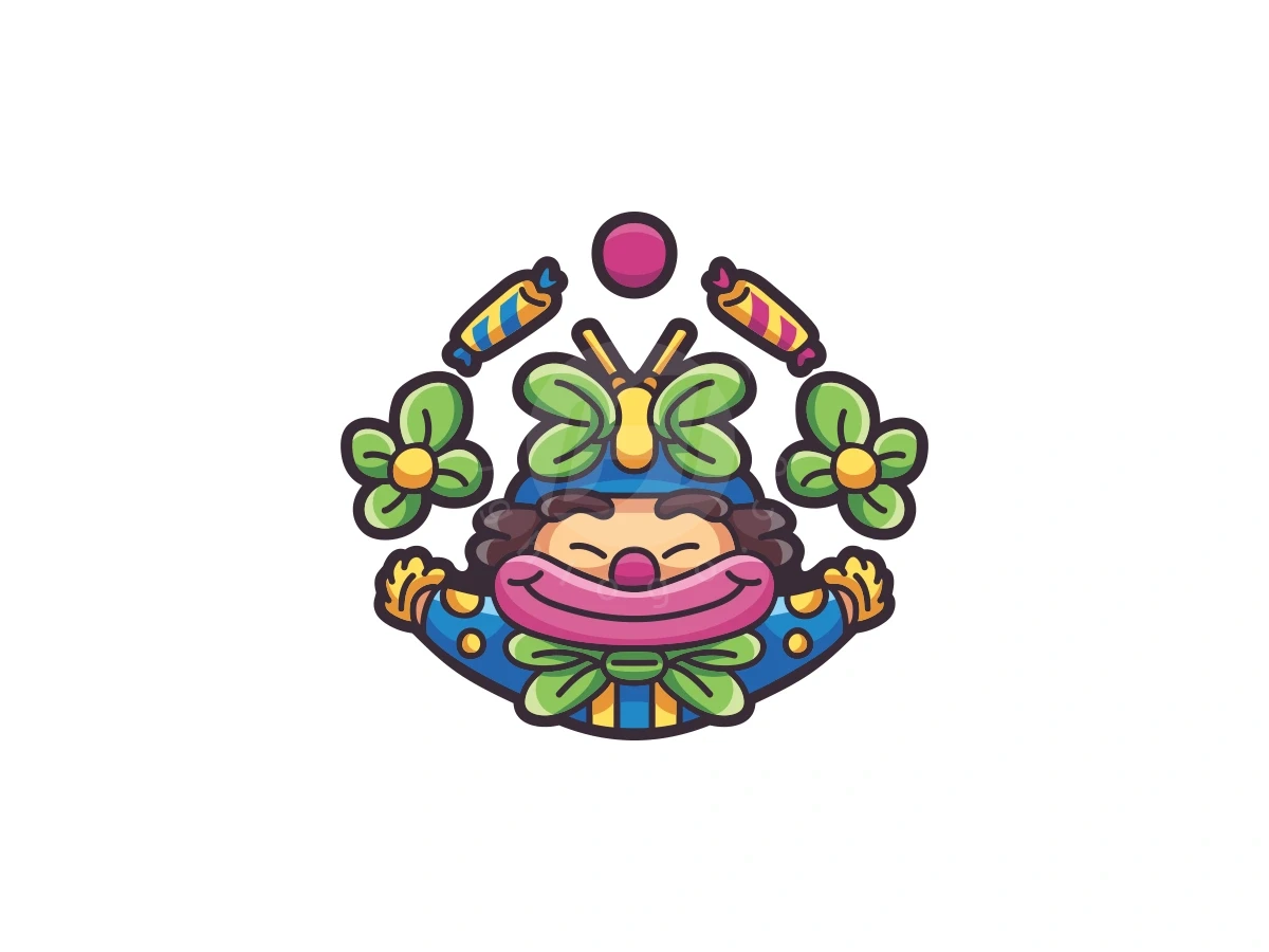 Flower Clawn Balloon Logo - Gaming Logo design by ProffAlice for sale on Highlogo