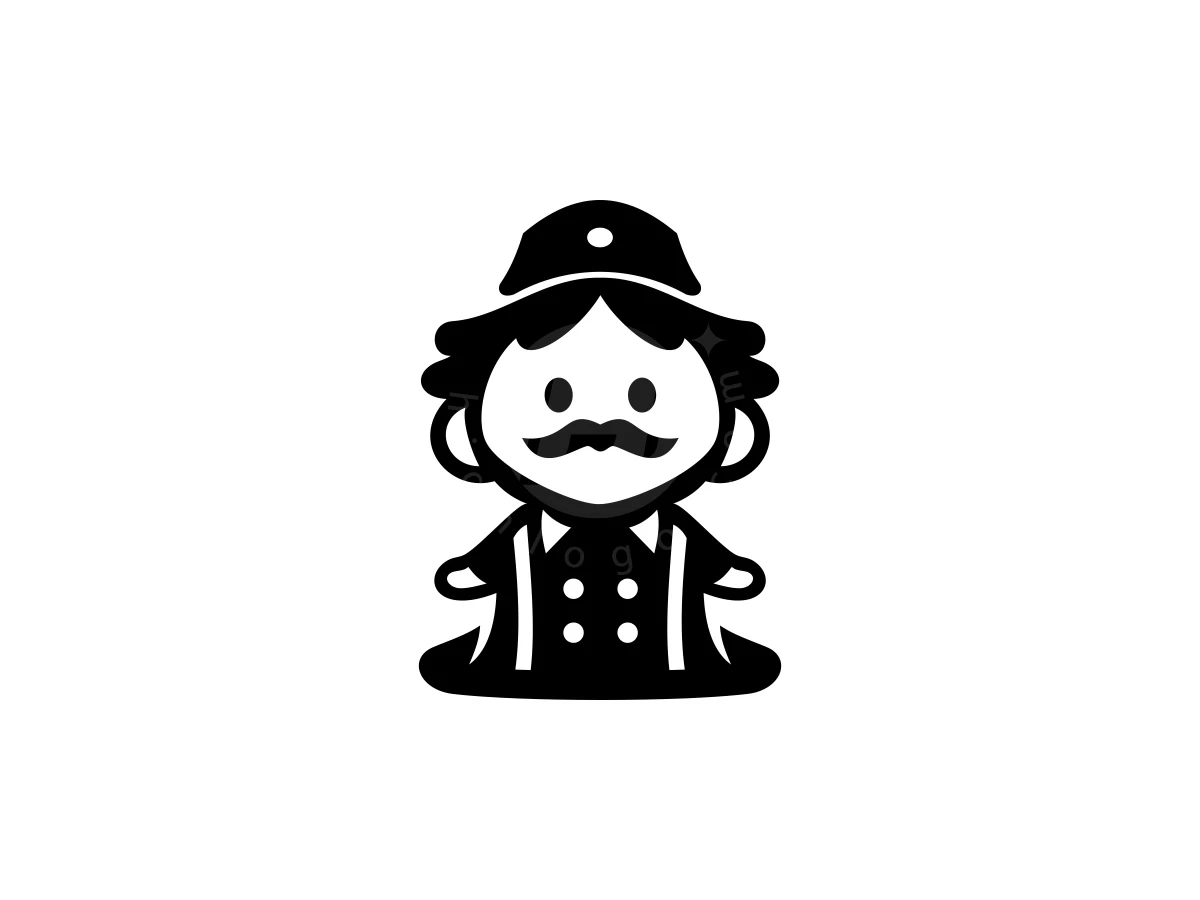 Bellboy Cute Mustache Logo - Fashion Logo design by ProffAlice for sale on Highlogo