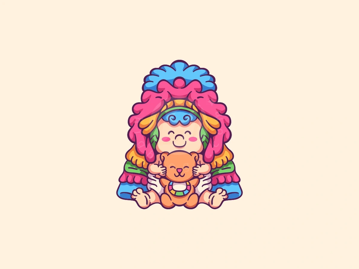 Cute Baby Tribe Logo - Gaming Logo design by ProffAlice for sale on Highlogo