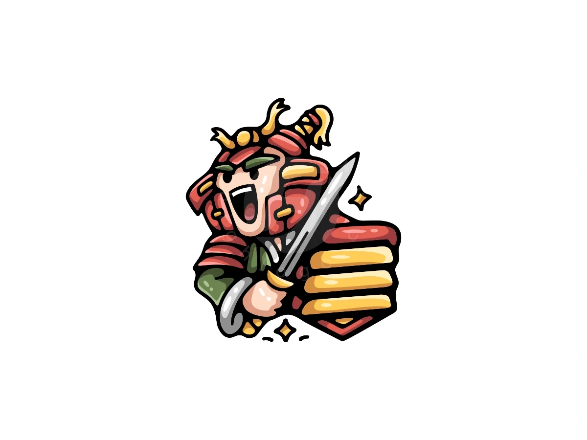 Samurai Sword Shield Logo - Gaming Logo design by ProffAlice for sale on Highlogo