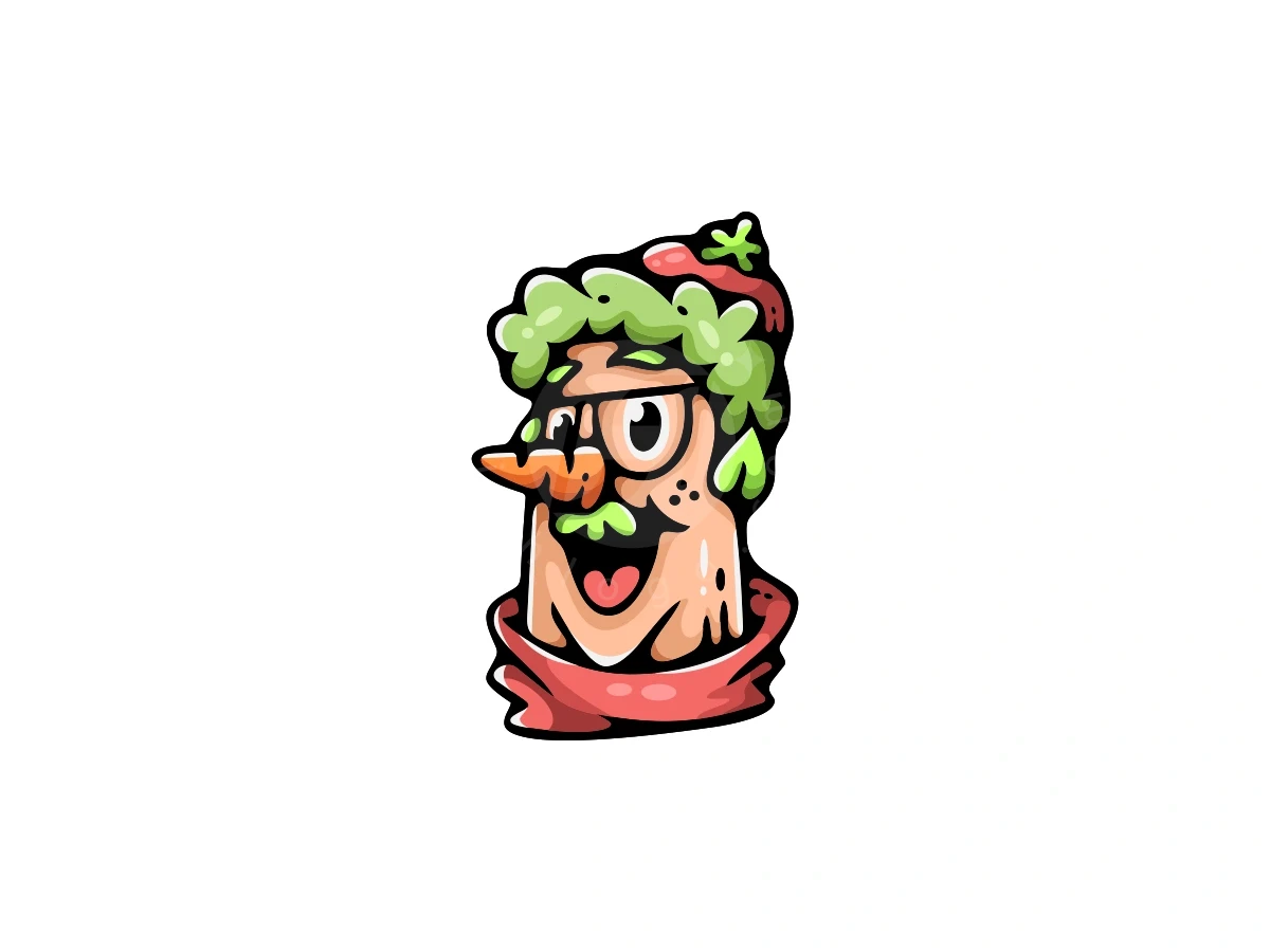 Vegetable Man Mascot Logo - Food Logo design by ProffAlice for sale on Highlogo