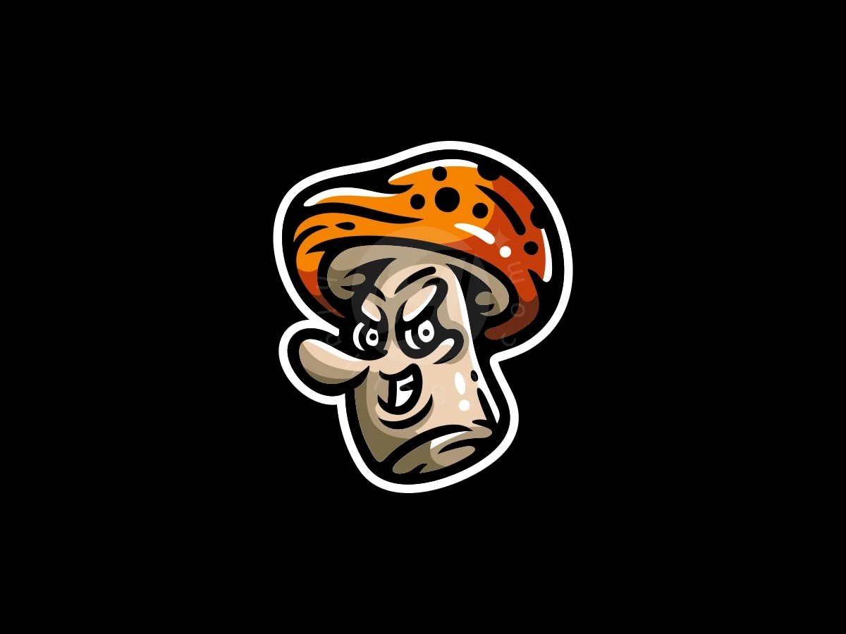 Scared Hat Mushroom Logo Character - Gaming Logo design by ProffAlice for sale on Highlogo