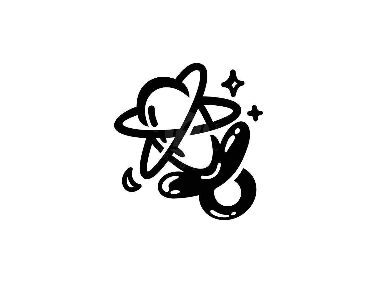 Space Pacifier Orbit Logo - Media Logo design by ProffAlice for sale on Highlogo