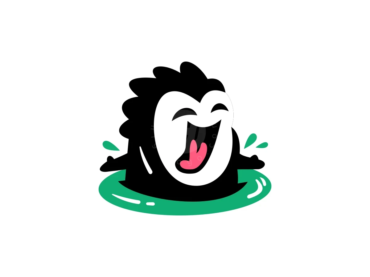 Cute Swimming Mascot Character Logo - Media Logo design by ProffAlice for sale on Highlogo